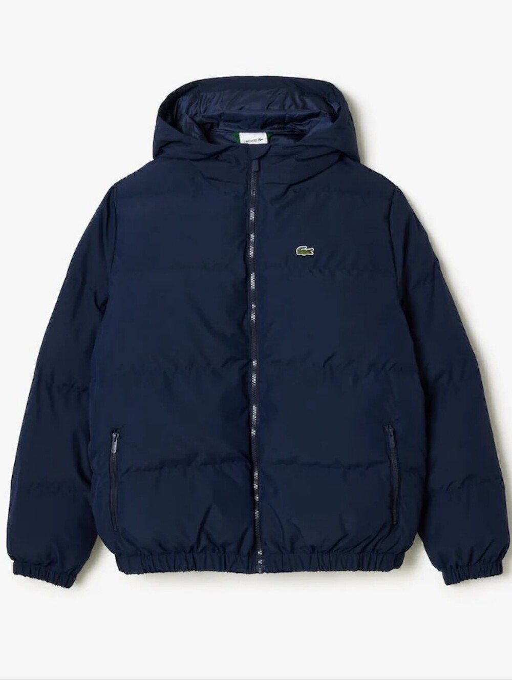 Lacoste Kid's' Navy Hooded Puffer Jacket Size 5